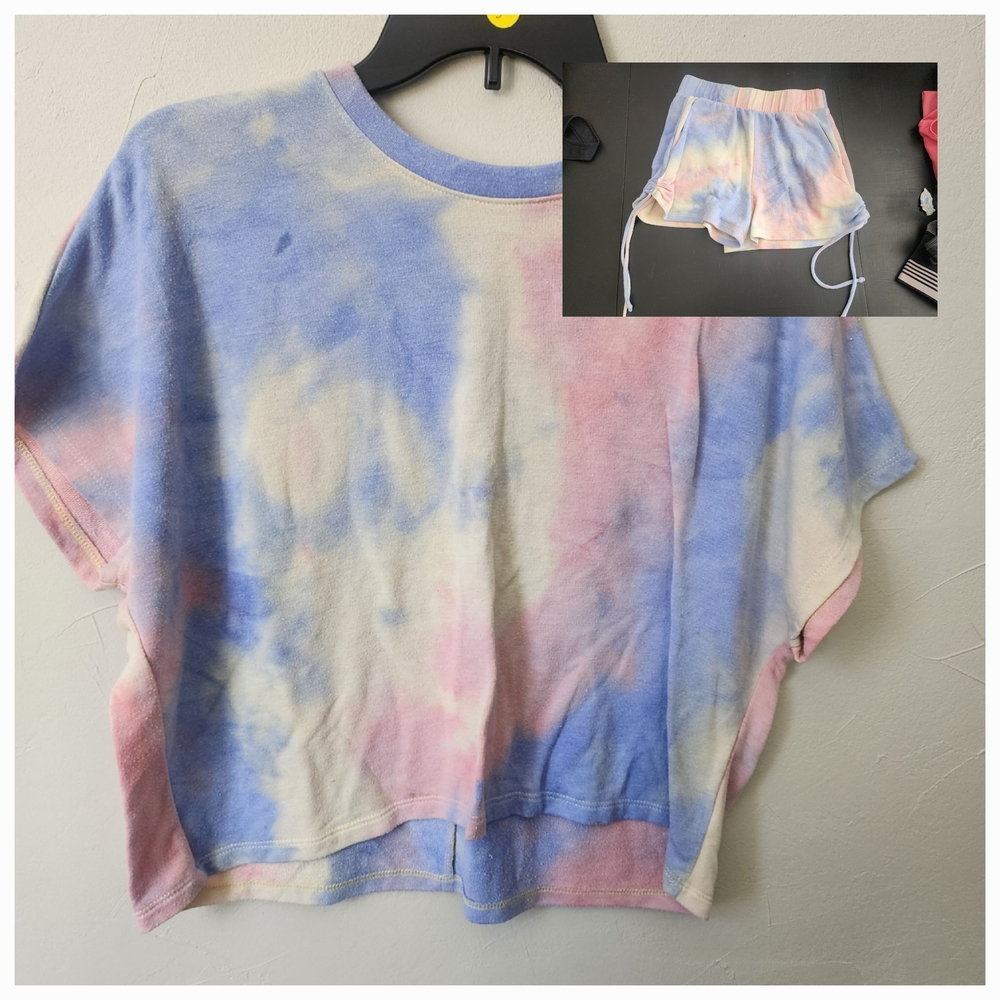 Gilli Pastel Tie-Dye Top Size Small